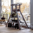 FÖRDERTURM M - Schuhregal Stahl roh