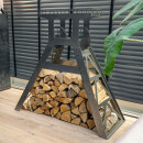 FÖRDERTURM M - Kaminholzständer Schwarz...